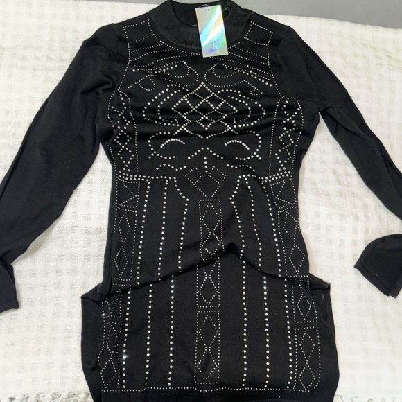 Say What? Sweaters - SAY WHAT,Elegant Black Women's dress